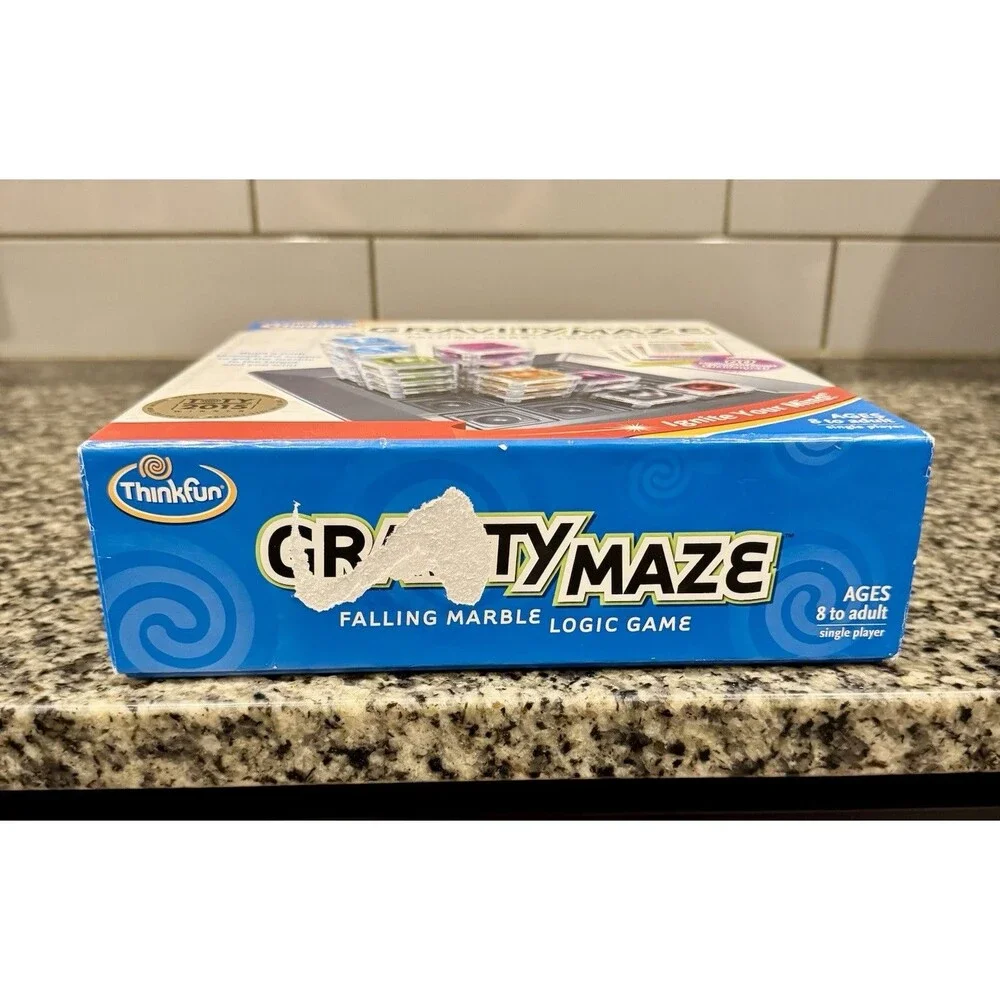 Gravity Maze Falling Marble Logic Game 2015 ThinkFun COMPLETE Board Game STEM VG